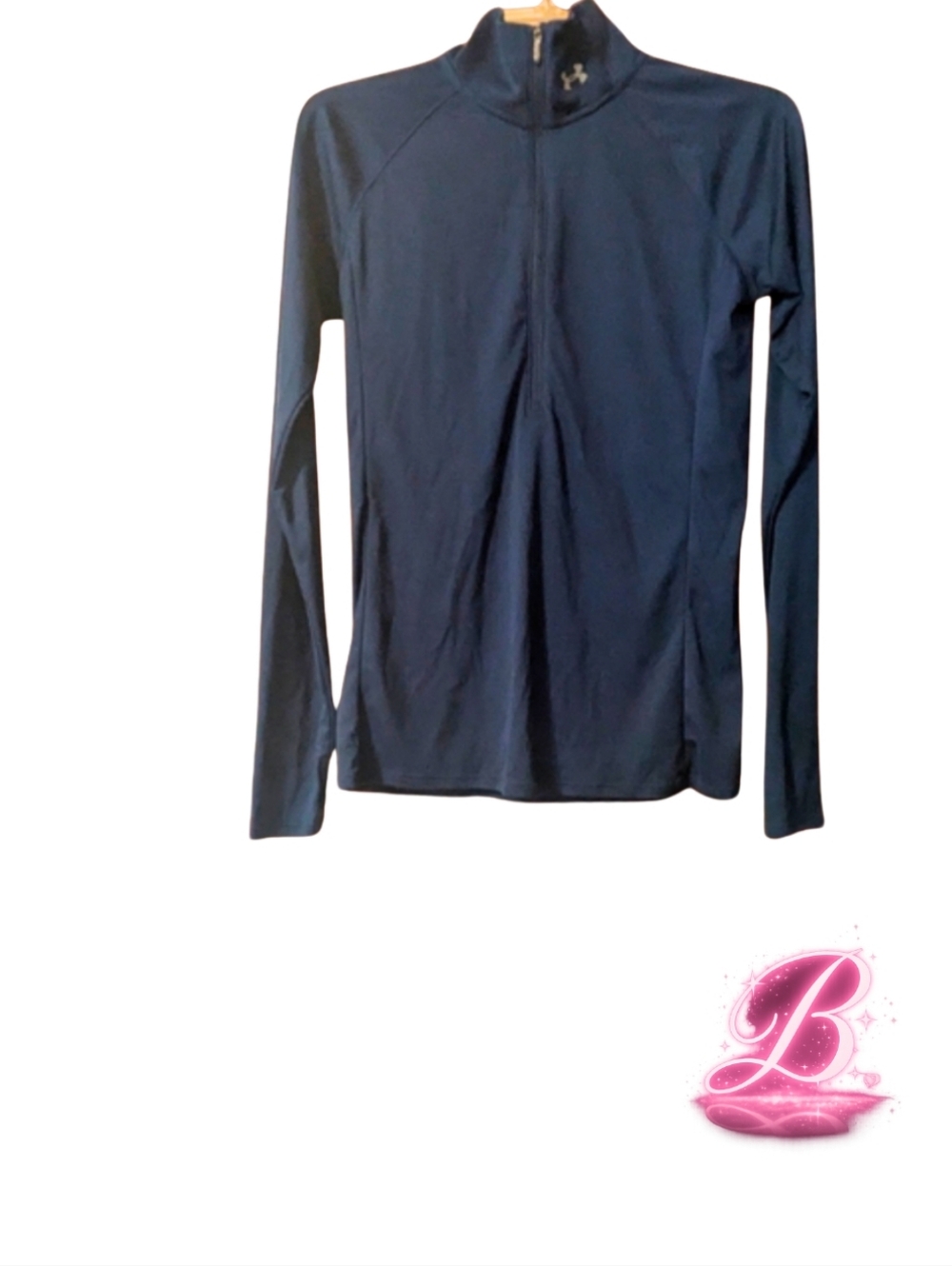 Under Armour HeatGear Quarter Zip Pullover - Blue - Small